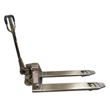 New product 1ton paper roll stainless steel hand pallet truck for material stainless steel handling tools